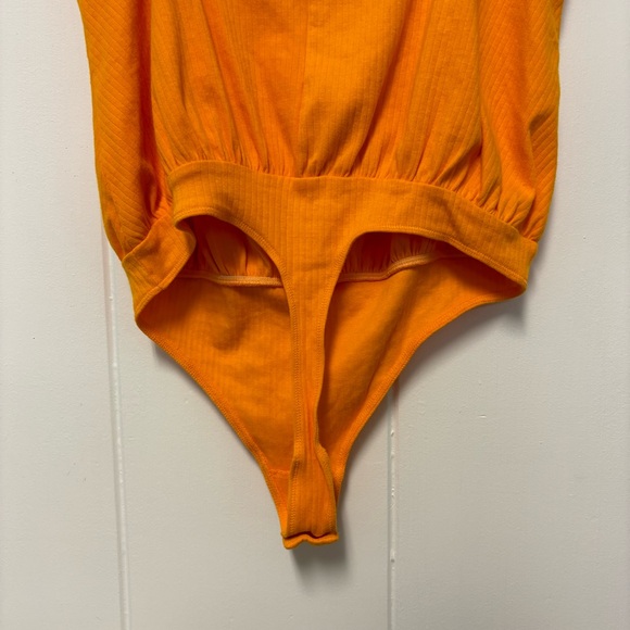 Free People Intimately Marissa Bodysuit in Tangerine Medium - Picture 8 of 8